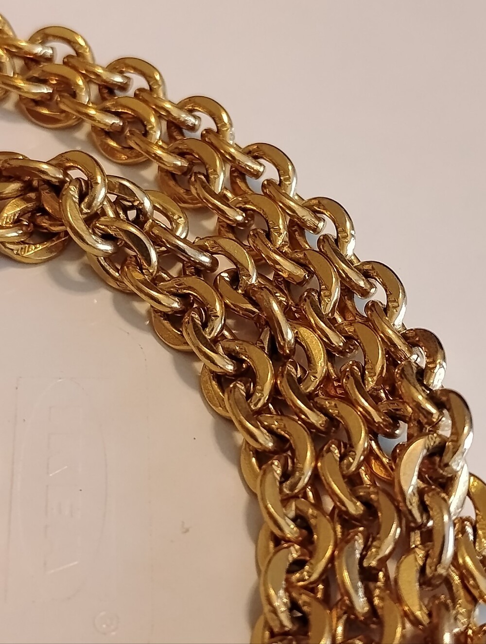 Vintage Crown Trifari 52" Rope Chain Necklace Gold #mobwife #y2karchive #vintage